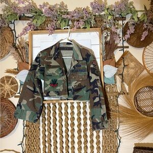 Rank & sugar cropped jacket